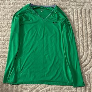 Nike Emerald Green Performance Top L